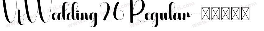 VfWedding26 Regular字体转换